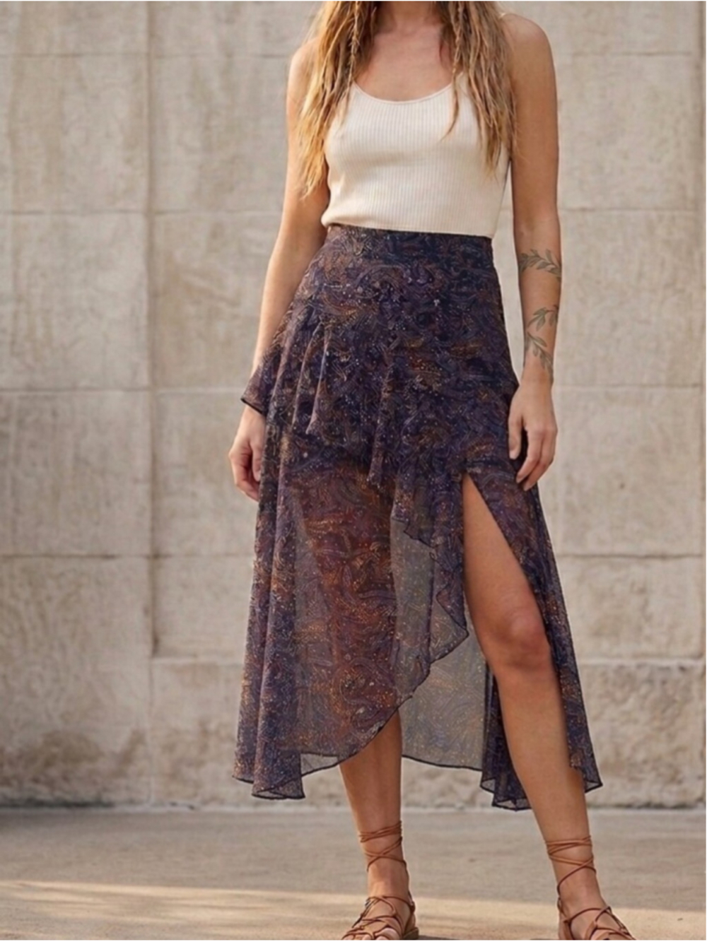 Veronica Beard 100% Silk Trixie Skirt Size 6 Sheer Asymmetrical Fairy Ethereal